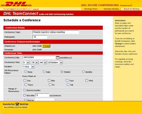 DHL TeamConnect